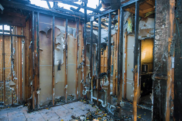 Professional Soot Cleanup technician working in Pennington, NJ